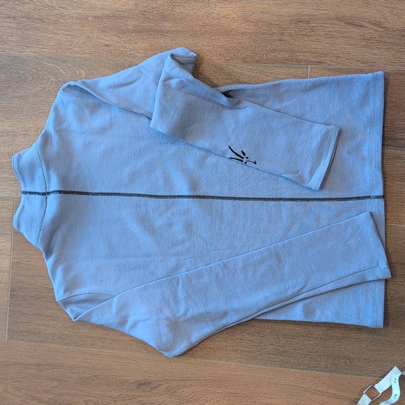 Ibex Mock Neck 100 Percent Merino Wool Women's Small Top - Picture 9 of 9